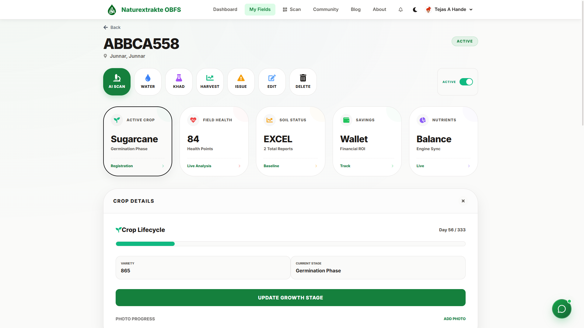 KrishiOS Application Preview